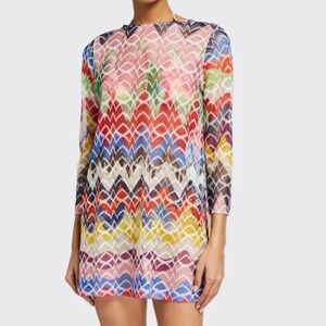 Missoni Multicolor Knit Fabric Dress Cover up bikini